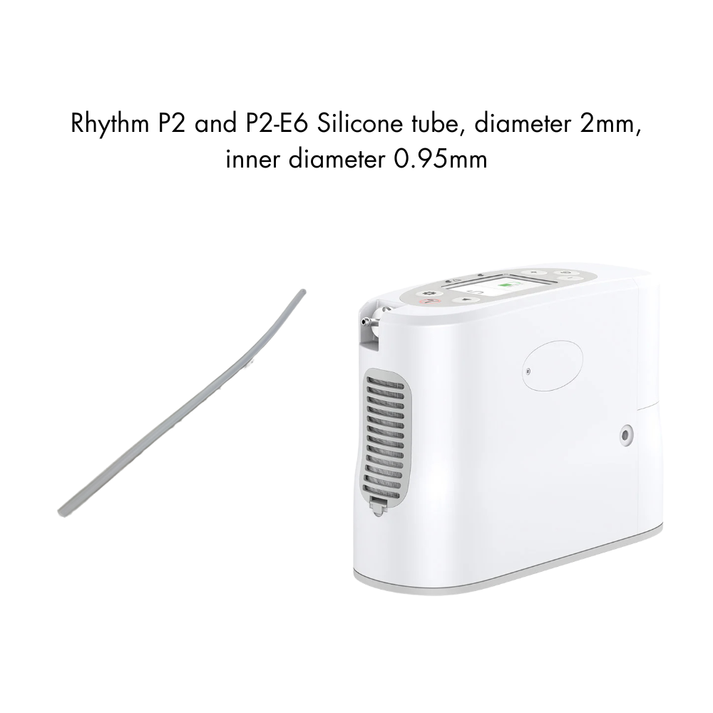 Rhythm P2 and P2-E6 Silicone tube, diameter 2mm, inner diameter 0.95mm