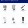 Inogen One G5 Maintenance Kit contents: 6 genuine Inogen parts labeled
