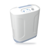 Inogen At Home 5-liter stationary oxygen concentrator (GS-100), Certified Pre-Owned, front three-quarter view on a white background