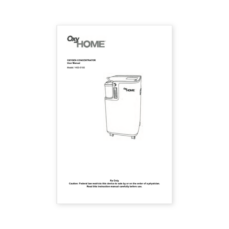 OxyHome user manual for OxyHome 5L oxygen concentrator model 1400-5100