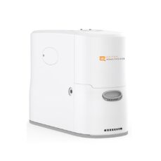 Rhythm P2 portable oxygen concentrator, genuine new unit, three-quarter front view