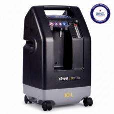 Certified Pre-Owned Drive DeVilbiss 1025DS 10L home oxygen concentrator, front three-quarter view — American Oxygen