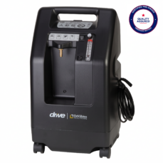 Certified Pre-Owned Drive DeVilbiss 525DS 5L home oxygen concentrator, front three-quarter view — American Oxygen