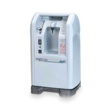 AirSep NewLife Elite 5L stationary oxygen concentrator, three-quarter view (Certified Pre-Owned)