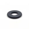 Illustration of the Rhythm P2 sealing ring, part P2SLR-2, a small flat black rubber gasket ring shown on a white background